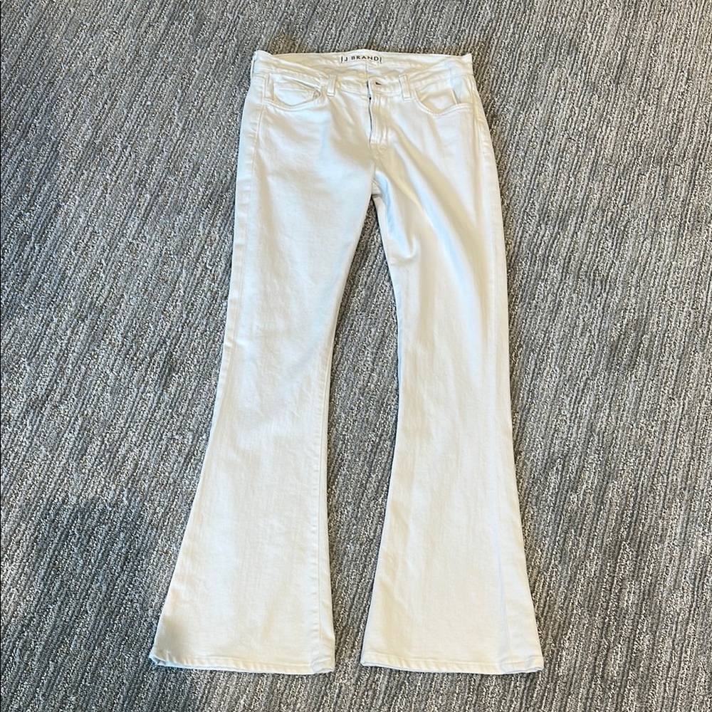 J Brand Women's White Flare Jeans